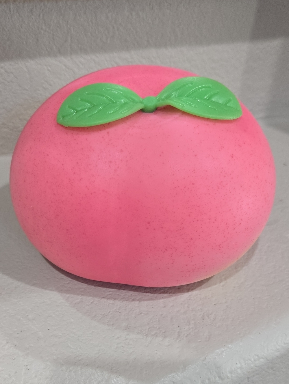 New Squeeezy Pink Peach Squishy Toy - Squeeze, Poke & Stretch